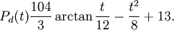P_{d}(t)\frac{104}{3}\arctan\frac{t}{12}-\frac{t^2}{8}+13.